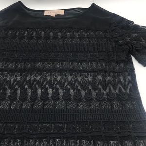 Philosophy Lace & Sheer Top